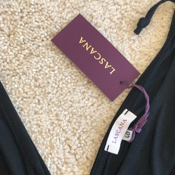 NWT LASCANA Women's Black Tie-Shoulder Jumpsuit - Picture 8 of 11